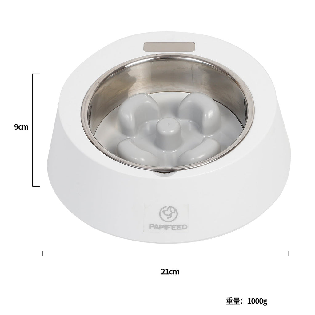 Gamelle intelligente pour chien avec pesée intégrée - Bol à nourriture lente pour chien et chat, nourrisseur contrôlé - IVOIRART.COM