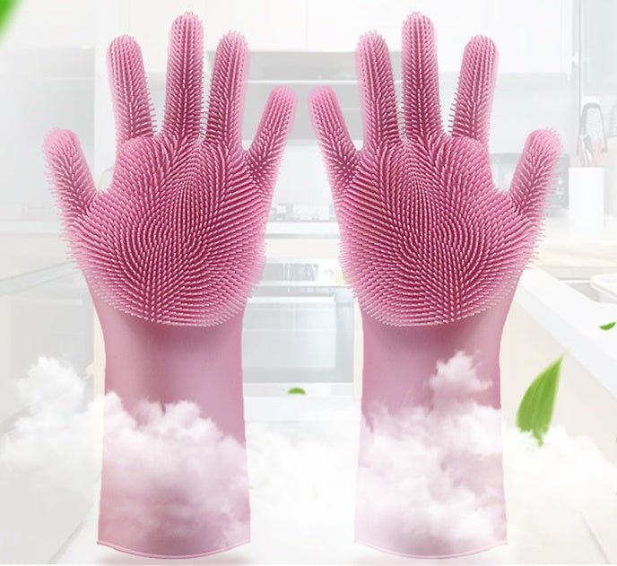Gants de Nettoyage résistants à la chaleur en Silicone anti-dérapants et polyvalents - IVOIRART.COM