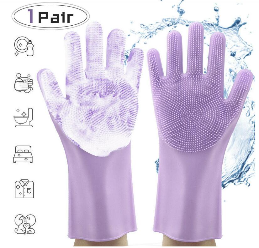Gants de Nettoyage résistants à la chaleur en Silicone anti-dérapants et polyvalents - IVOIRART.COM