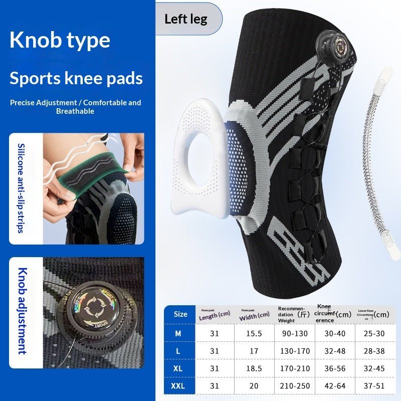 Genouillère sportive réglable amortissante en silicone — protection pour coursePro - IVOIRART.COM