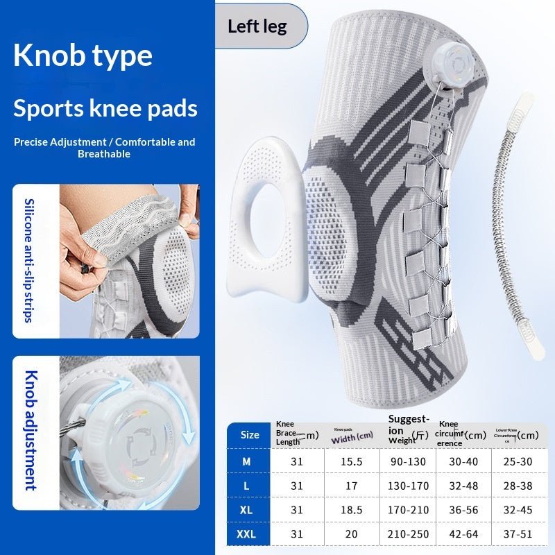 Genouillère sportive réglable amortissante en silicone — protection pour coursePro - IVOIRART.COM