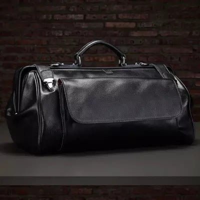 Genuine Leather Business Luggage And Travel Bag - IVOIRART.COM