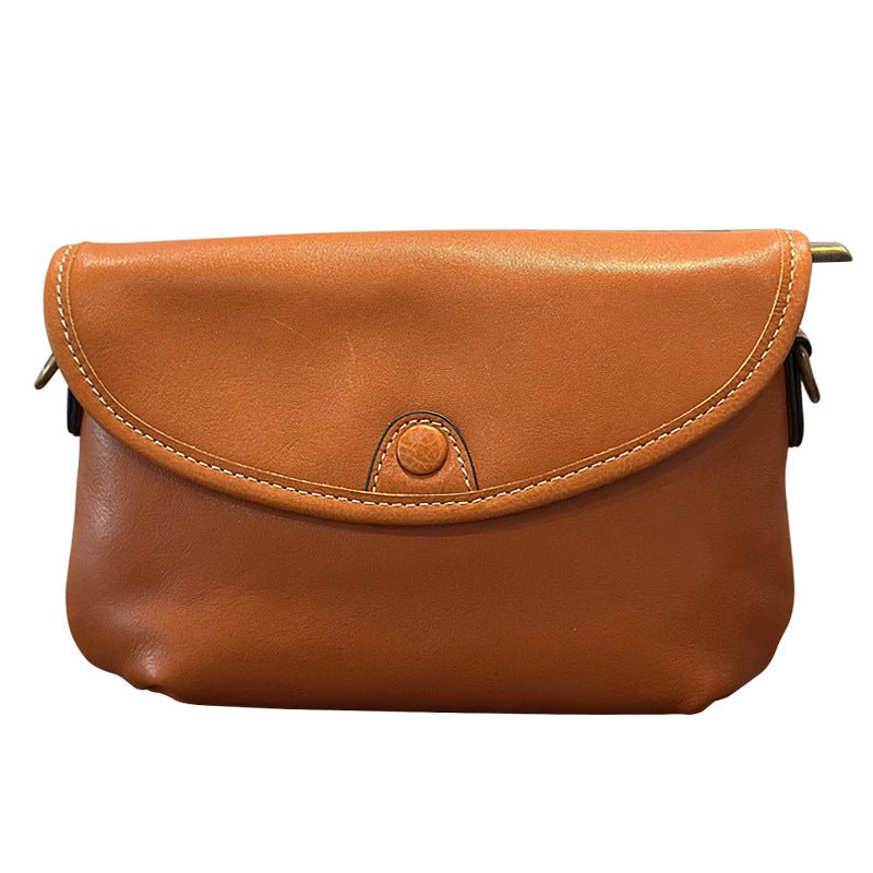 Genuine Leather Vintage Small Square Bag - IVOIRART.COM