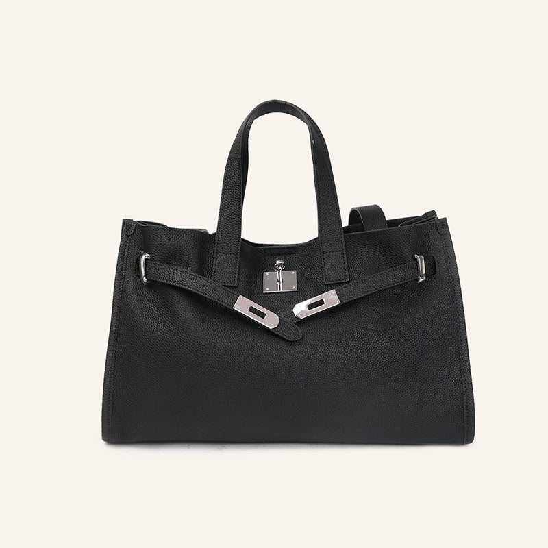 Genuine Leather Women's Large Capacity Portable Crossbody Shoulder Bag - IVOIRART.COM