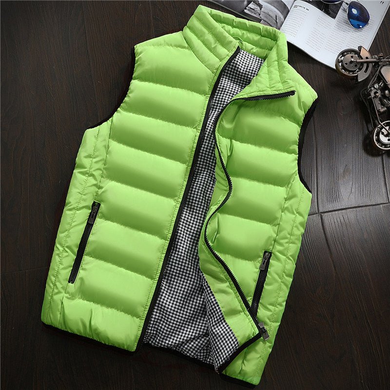 Gilet en coton duveté, style polyvalent et confort optimal, disponible en plusieurs tailles - IVOIRART.COM