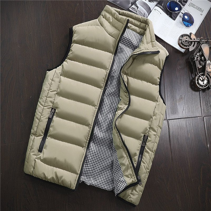 Gilet en coton duveté, style polyvalent et confort optimal, disponible en plusieurs tailles - IVOIRART.COM