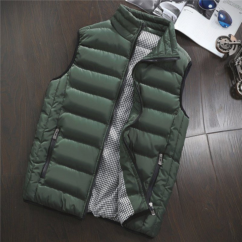 Gilet en coton duveté, style polyvalent et confort optimal, disponible en plusieurs tailles - IVOIRART.COM