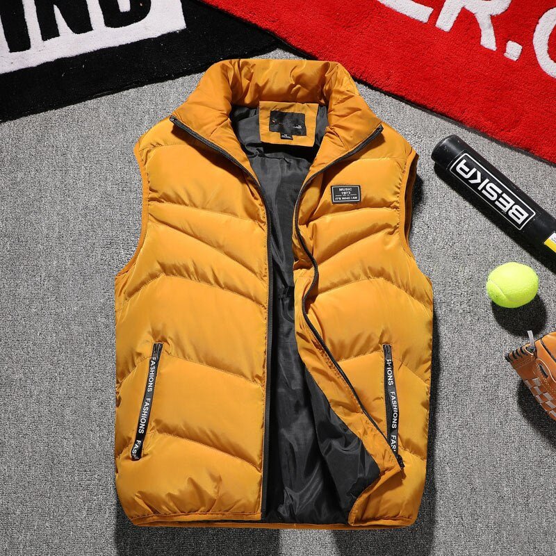 Gilet en coton duveté, style polyvalent et confort optimal, disponible en plusieurs tailles - IVOIRART.COM