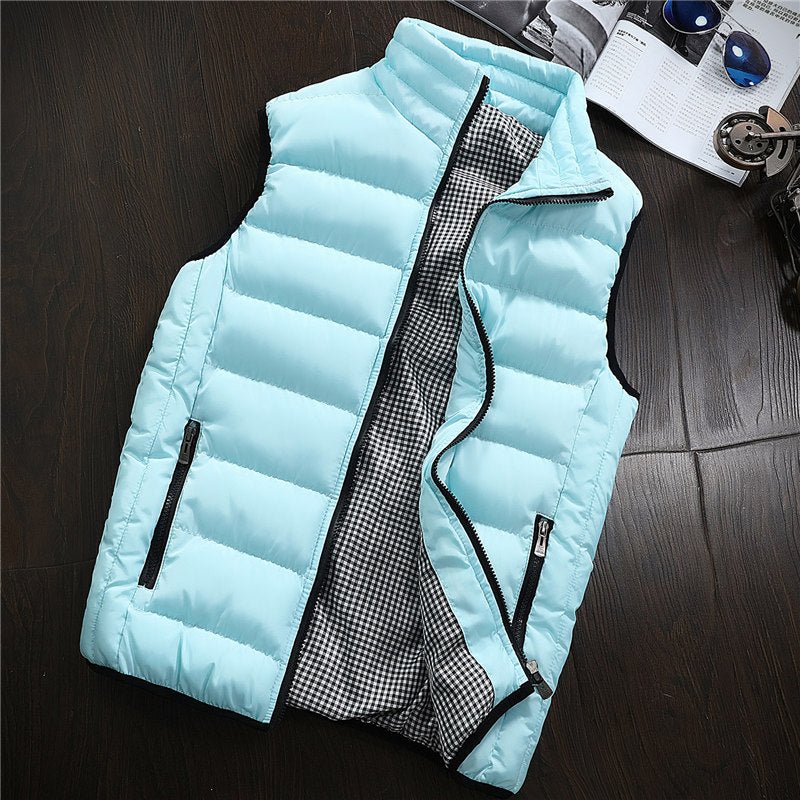Gilet en coton duveté, style polyvalent et confort optimal, disponible en plusieurs tailles - IVOIRART.COM