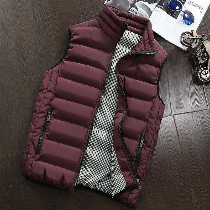 Gilet en coton duveté, style polyvalent et confort optimal, disponible en plusieurs tailles - IVOIRART.COM
