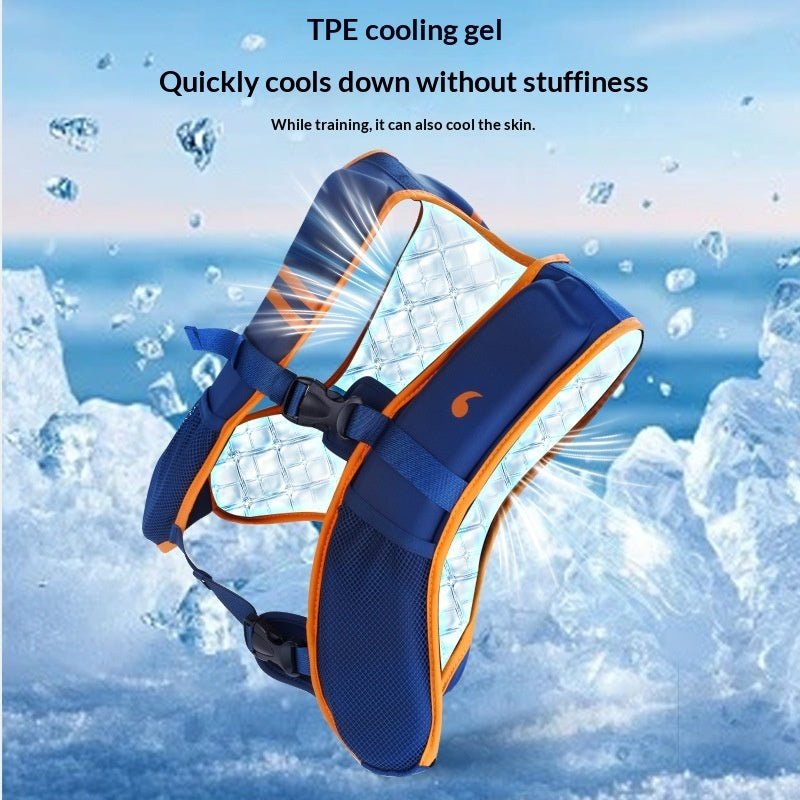 Gilet lesté Gel-cooling 3.7kg/7.3kg - Confort polyester pour entraînement sport - IVOIRART.COM