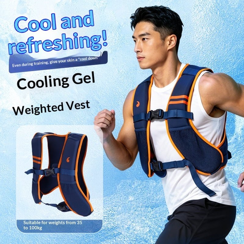 Gilet lesté Gel-cooling 3.7kg/7.3kg - Confort polyester pour entraînement sport - IVOIRART.COM