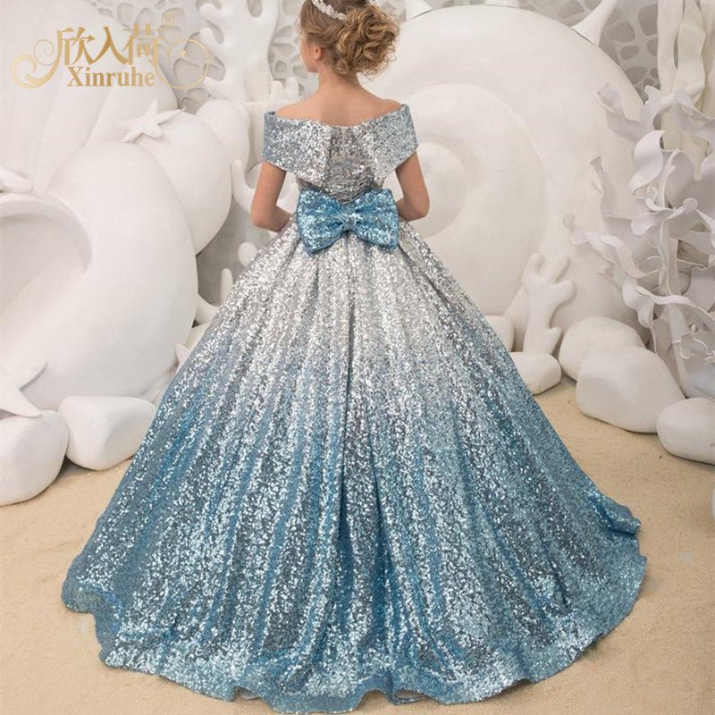 Girls long tail dress - IVOIRART.COM