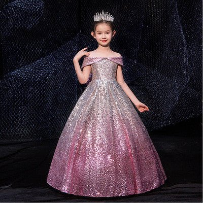 Girls long tail dress - IVOIRART.COM