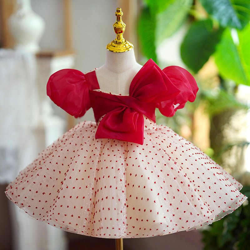 Girls One Year Old Celebration Dress Grab Pettiskirt - IVOIRART.COM