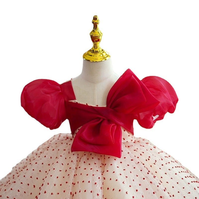 Girls One Year Old Celebration Dress Grab Pettiskirt - IVOIRART.COM