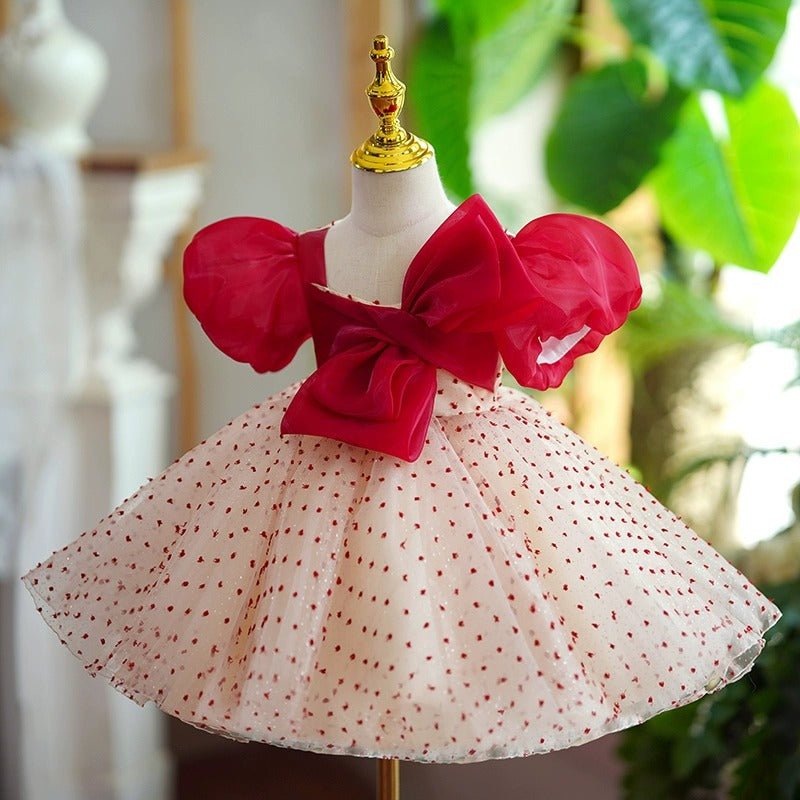Girls One Year Old Celebration Dress Grab Pettiskirt - IVOIRART.COM