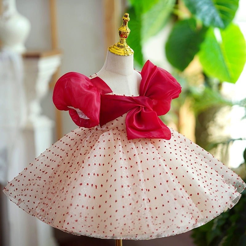 Girls One Year Old Celebration Dress Grab Pettiskirt - IVOIRART.COM