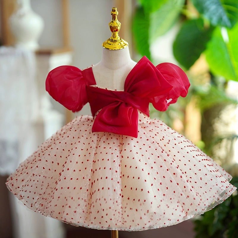 Girls One Year Old Celebration Dress Grab Pettiskirt - IVOIRART.COM