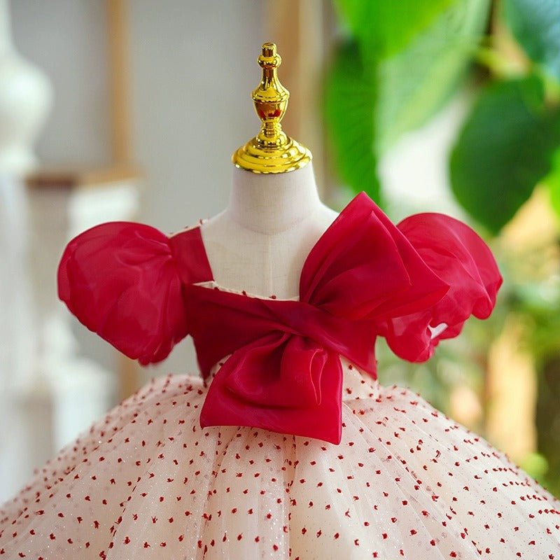 Girls One Year Old Celebration Dress Grab Pettiskirt - IVOIRART.COM