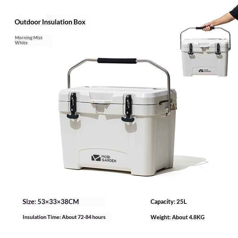 Glacière voiture 25L en PP — Boîte isotherme légère pour camping et pique-niques - IVOIRART.COM
