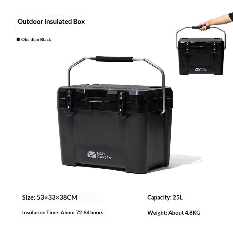 Glacière voiture 25L en PP — Boîte isotherme légère pour camping et pique-niques - IVOIRART.COM