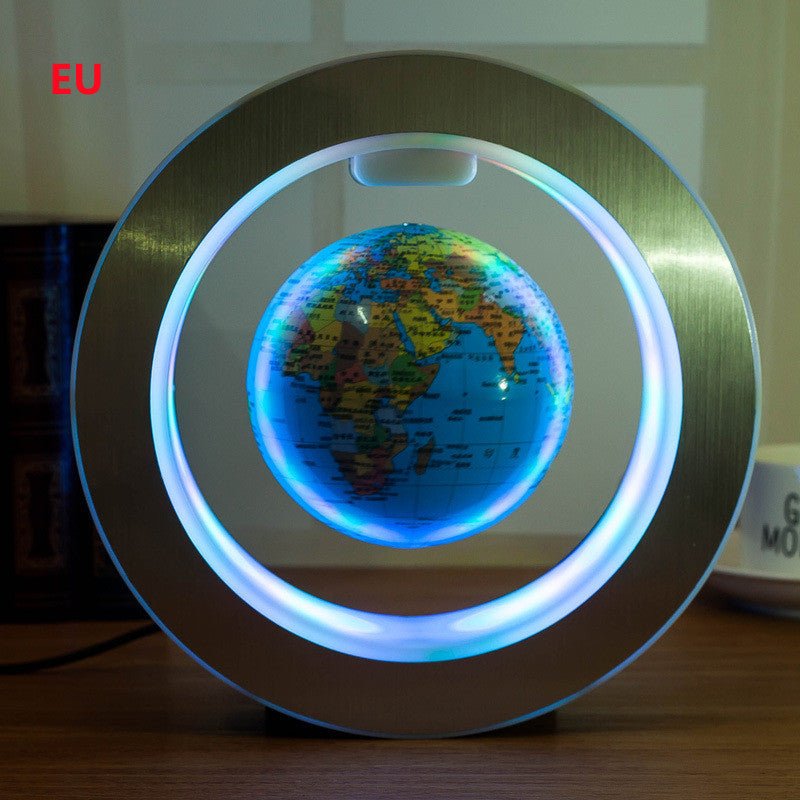Globe Magnétique Rond en Flottaison avec Carte du Monde LED Anti - Gravité Magique - IVOIRART.COM