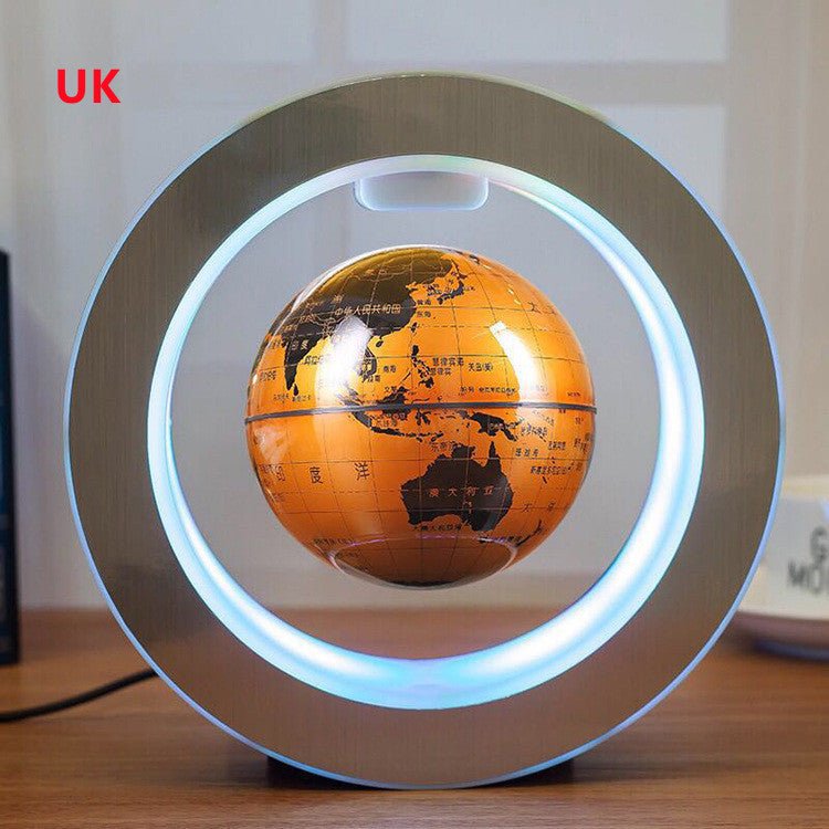 Globe Magnétique Rond en Flottaison avec Carte du Monde LED Anti - Gravité Magique - IVOIRART.COM