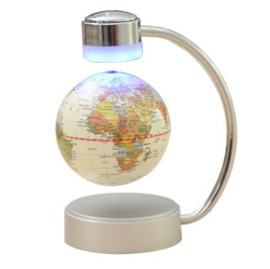Globe suspendu magnétique de 20 cm pour bureau, décoration et cadeau d’entreprise original - IVOIRART.COM