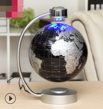 Globe suspendu magnétique de 20 cm pour bureau, décoration et cadeau d’entreprise original - IVOIRART.COM