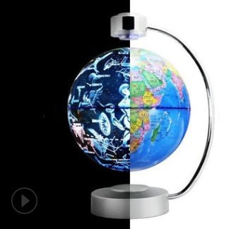 Globe suspendu magnétique de 20 cm pour bureau, décoration et cadeau d’entreprise original - IVOIRART.COM