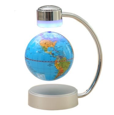 Globe suspendu magnétique de 20 cm pour bureau, décoration et cadeau d’entreprise original - IVOIRART.COM