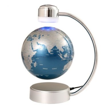 Globe suspendu magnétique de 20 cm pour bureau, décoration et cadeau d’entreprise original - IVOIRART.COM