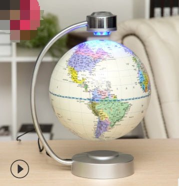 Globe suspendu magnétique de 20 cm pour bureau, décoration et cadeau d’entreprise original - IVOIRART.COM