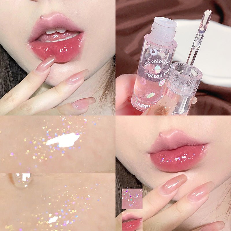 Gloss à Lèvres Transparent Cappuvini Cotton Candy - Baume Lèvres Doux et Brillant - IVOIRART.COM