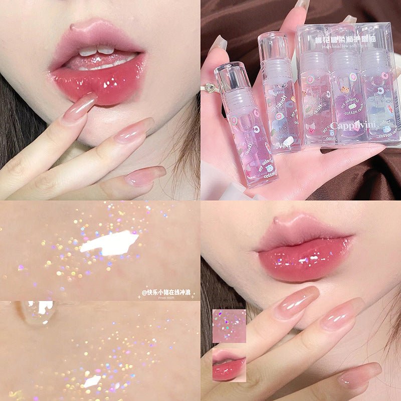 Gloss à Lèvres Transparent Cappuvini Cotton Candy - Baume Lèvres Doux et Brillant - IVOIRART.COM