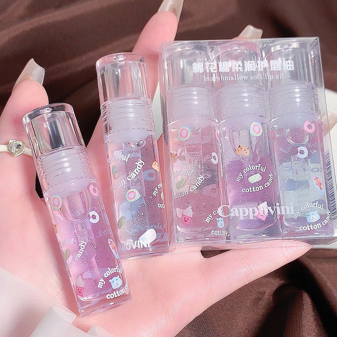 Gloss à Lèvres Transparent Cappuvini Cotton Candy - Baume Lèvres Doux et Brillant - IVOIRART.COM