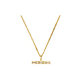 Gold And Silver Double T-shaped Horizontal Necklace - IVOIRART.COM