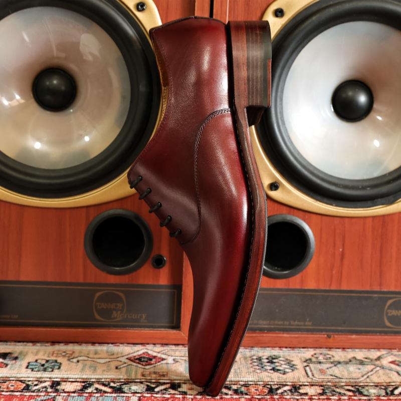 Goodyear Handmade Shoes Super Pointed Toe Wine Red Personality - IVOIRART.COM