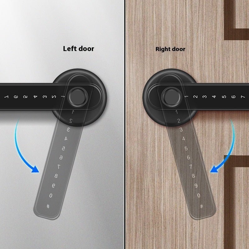 Graffiti Smart Spherical Door Handle Lock Wooden Door Fingerprint Password Lock - IVOIRART.COM