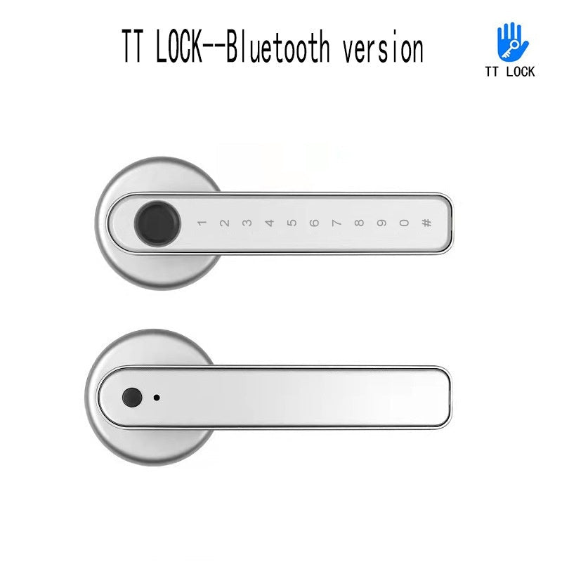Graffiti Smart Spherical Door Handle Lock Wooden Door Fingerprint Password Lock - IVOIRART.COM