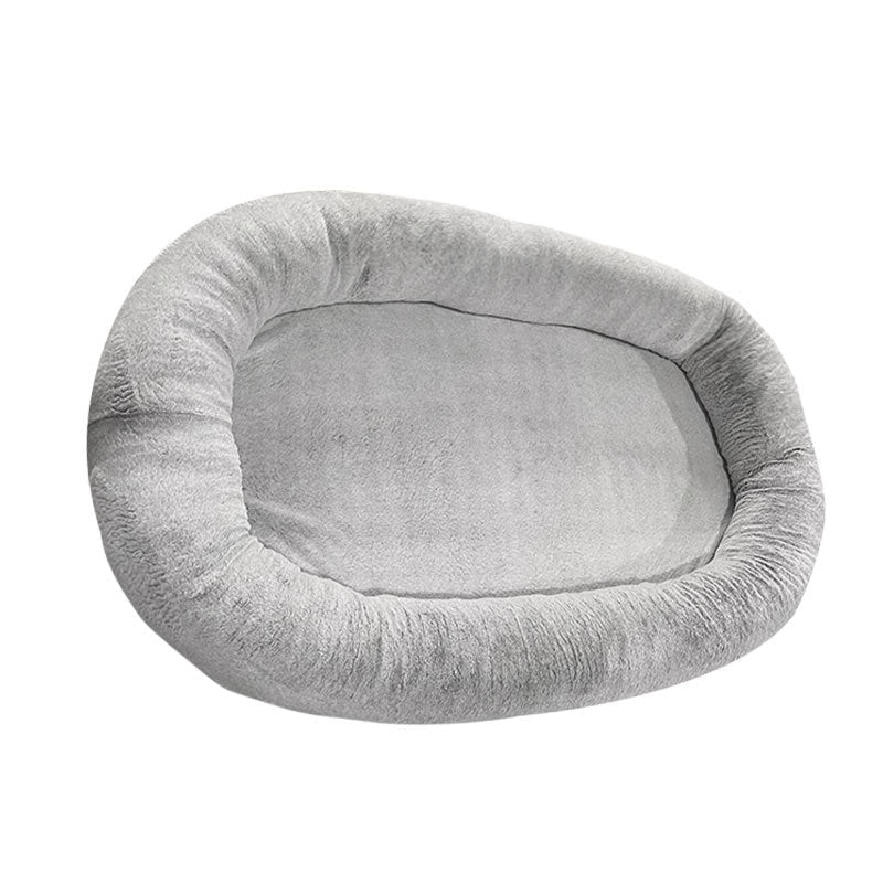 Grand Nid Douillet pour Chien de Taille Humaine, Lit Peluche Confortable - IVOIRART.COM