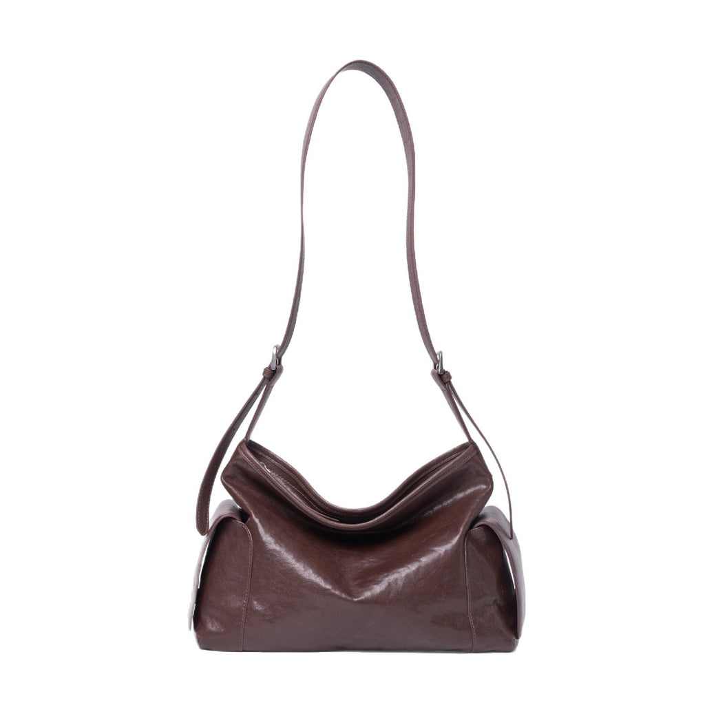 Grand sac bandoulière en cuir végétal tanné – spacieux, élégant et polyvalent XL - IVOIRART.COM