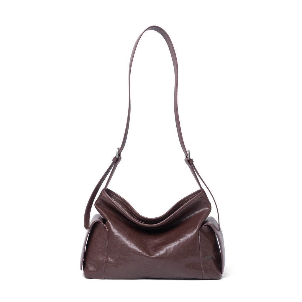 Grand sac bandoulière en cuir végétal tanné – spacieux, élégant et polyvalent XL - IVOIRART.COM