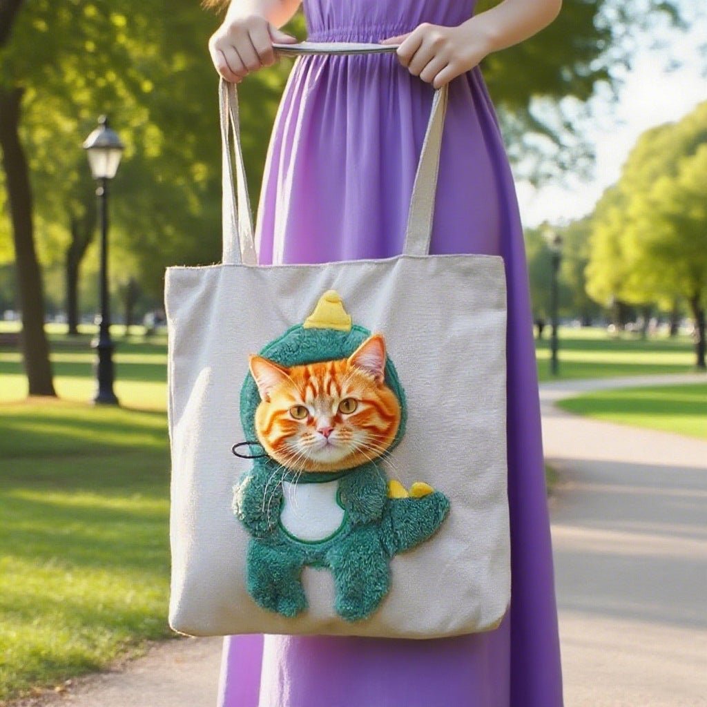 Grand sac de transport en toile avec ouverture supérieure pour animaux de compagnie - IVOIRART.COM
