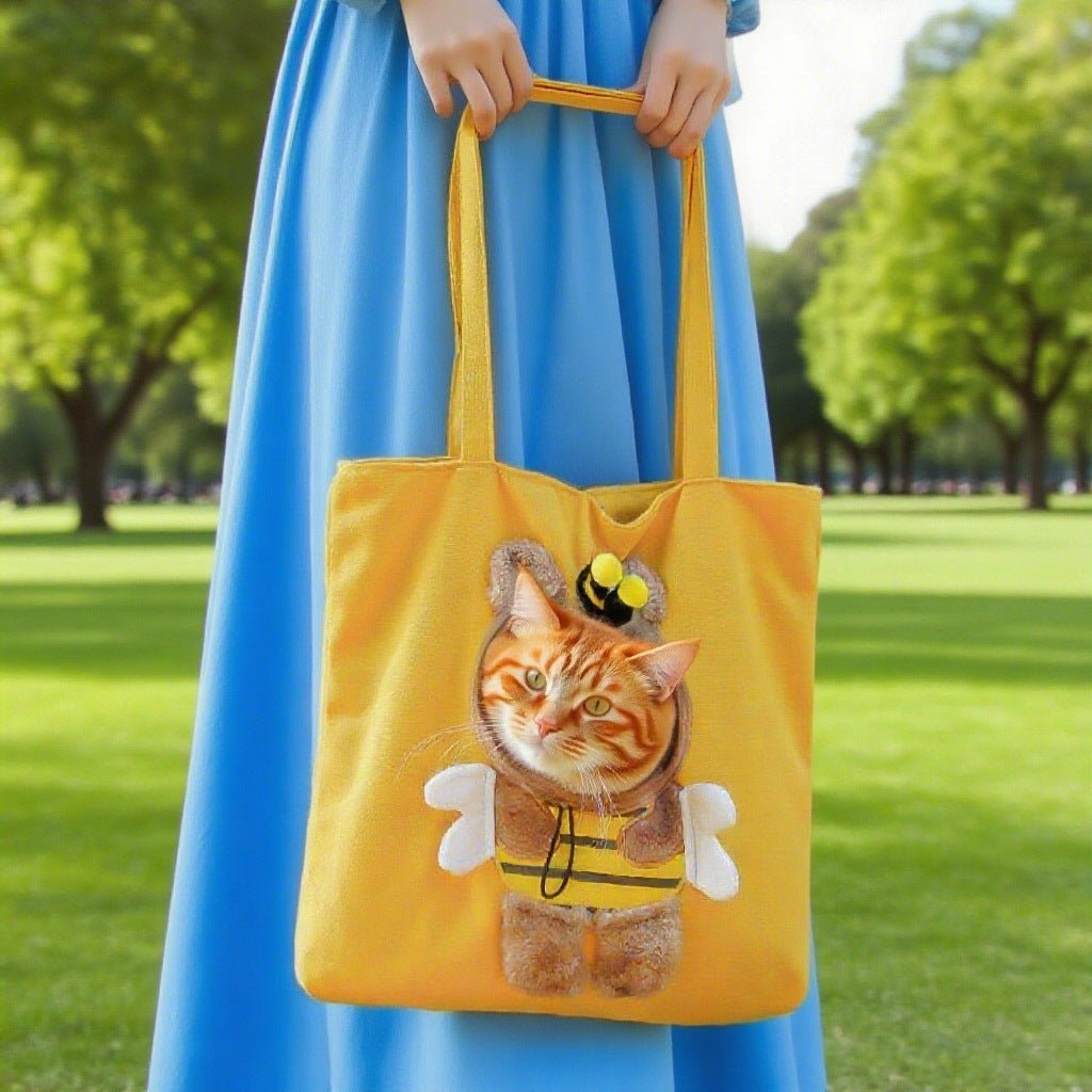 Grand sac de transport en toile avec ouverture supérieure pour animaux de compagnie - IVOIRART.COM