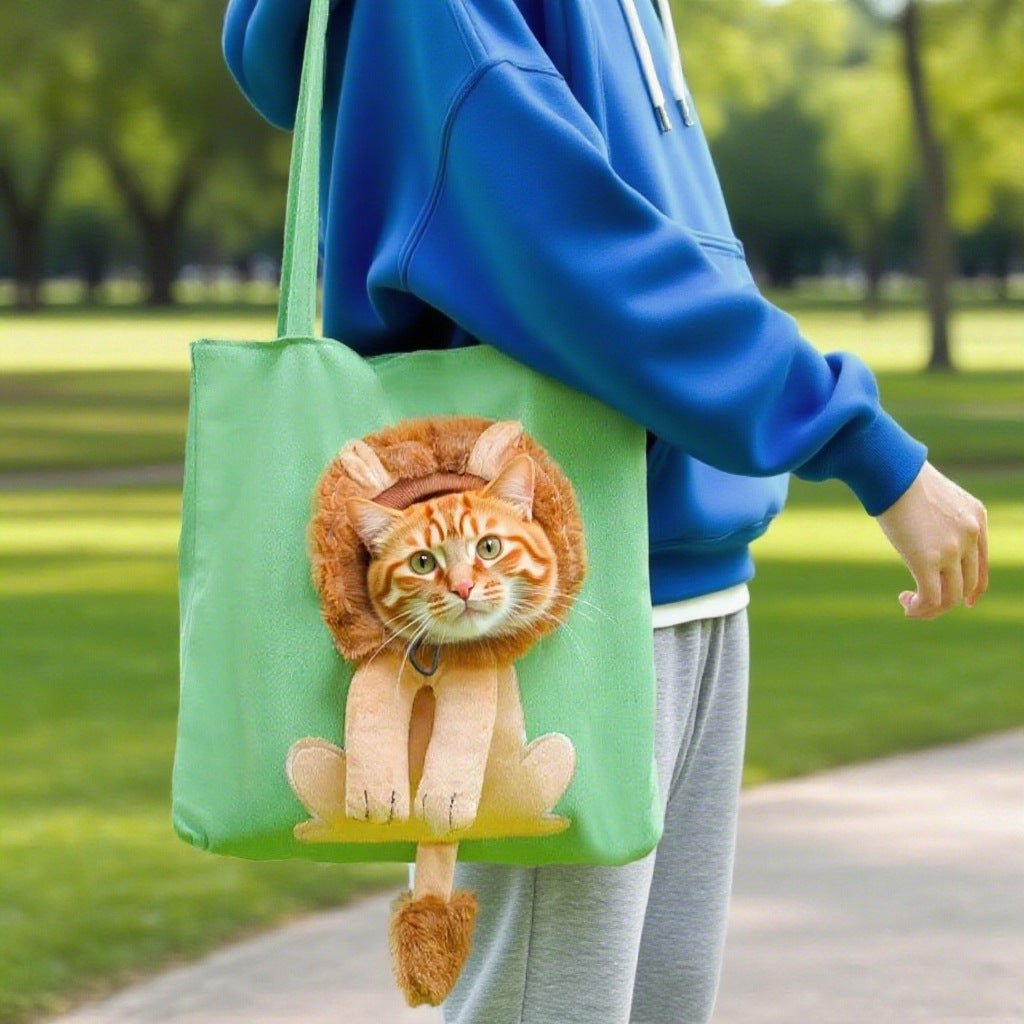 Grand sac de transport en toile avec ouverture supérieure pour animaux de compagnie - IVOIRART.COM
