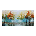 Grande peinture à l'huile arbre palette peinte main sur toile paysage abstrait art - IVOIRART.COM