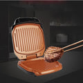 Gril double-face multifonctionnel pour la maison, compact et performant 24x28x11,6 cm - IVOIRART.COM