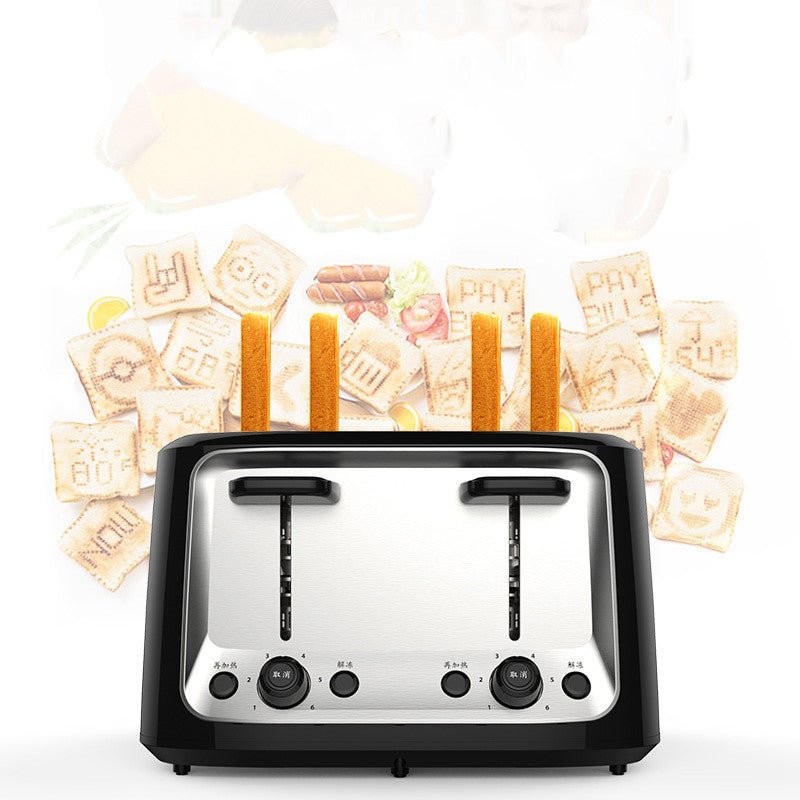 Grille-pain automatique multifonction à quatre fentes pour usage domestique - IVOIRART.COM